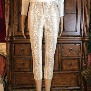 Jones New York Cotton Slimming Sutton Sugar Snake Capri